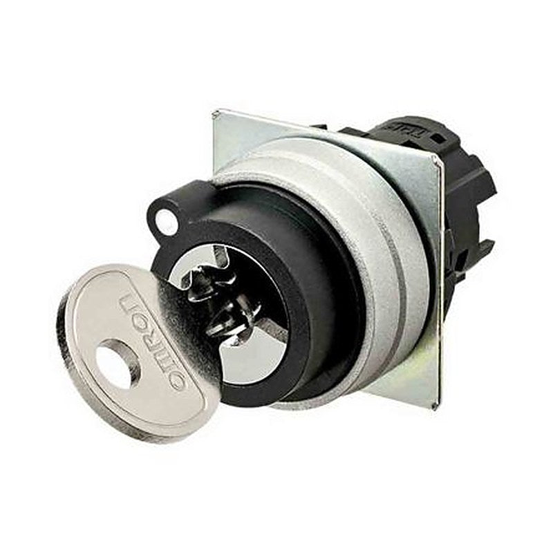 Omron A22NK 2-position Key Switch Head, 22 mm Cutout