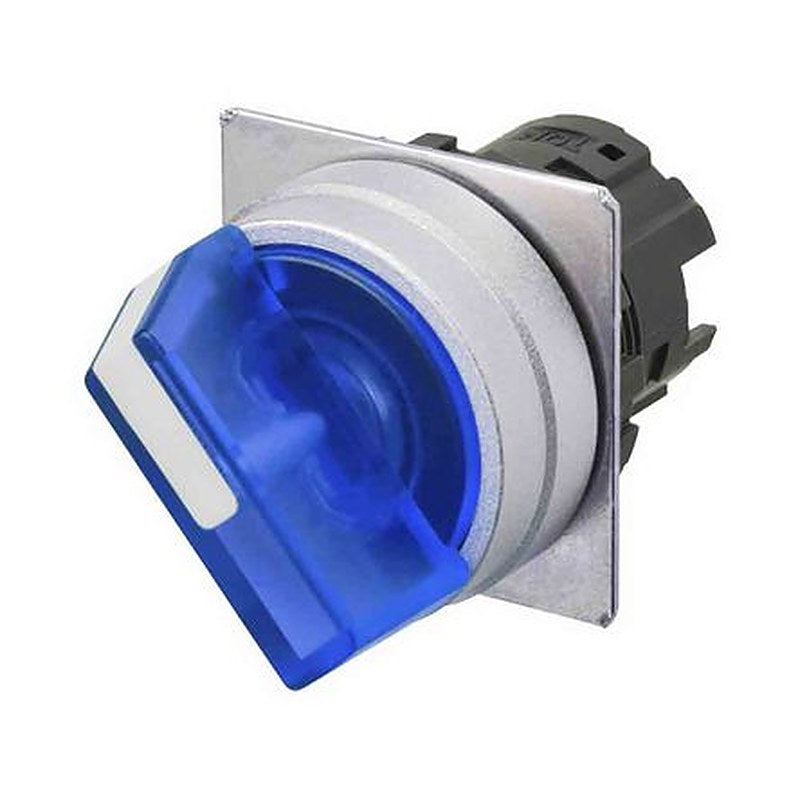 Omron A22NW Series 2 Position Illuminated Selector Switch Head, 22 mm Cutout, IP66