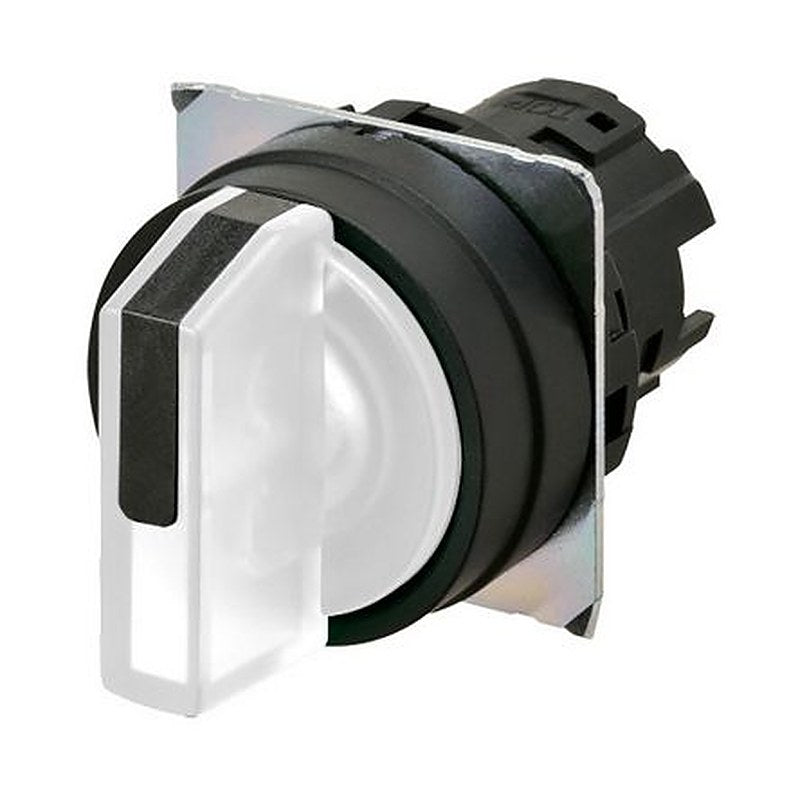 Omron A22NZ Series 3 Position Illuminated Selector Switch Head, 22 mm Cutout, IP66