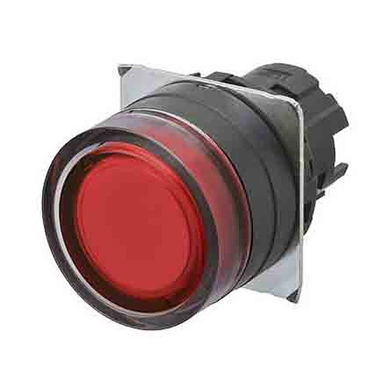 Omron A22NZ Series Red Momentary Push Button Head, 22 mm Cutout, IP69K, IP67, IP66
