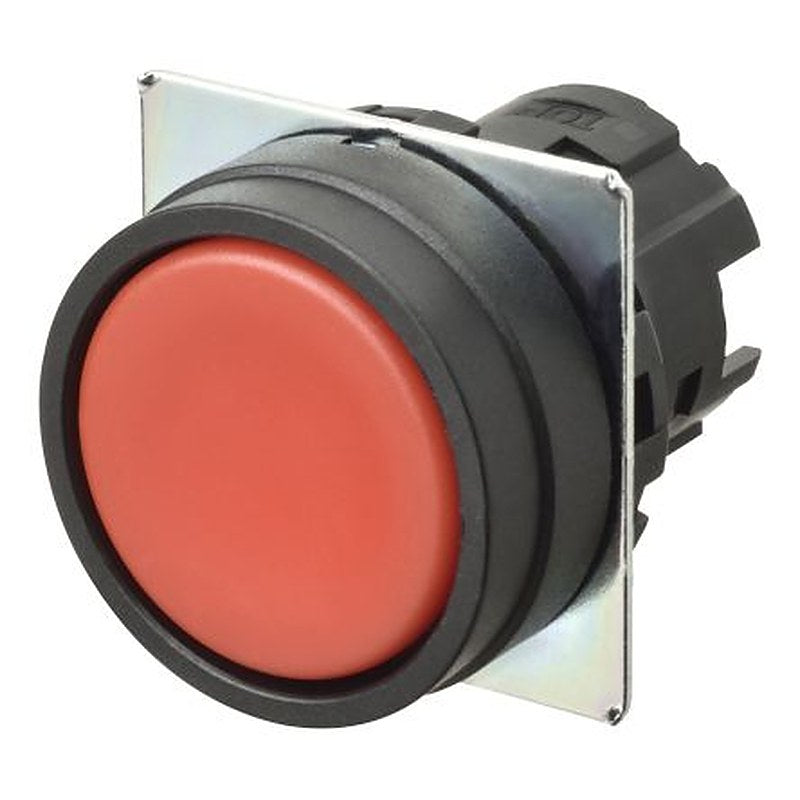 Omron A22N Series Red Momentary Push Button Head, 22 mm Cutout, IP66, IP67, IP69K