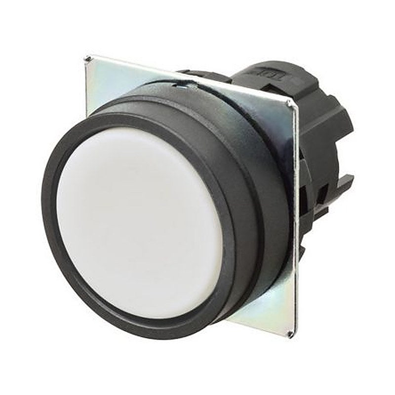 Omron A22N Series White Momentary Push Button Head, 22 mm Cutout, IP69K, IP67, IP66