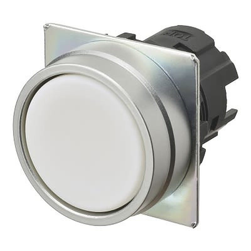 Omron A22NZ Series Push Button Switch, Momentary, Panel, 22 mm Cutout, White LED, IP66