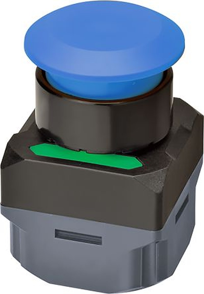 Omron A2W Series Illuminated Push Button Switch, 24 mm Cutout, Green, Red, Yellow LED, IP65, 30 V dc