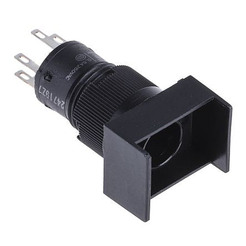 Omron A3C Series Illuminated Push Button Switch, Latching, Panel, 12 mm Cutout, SPST, Green, Red, White, Yellow LED,