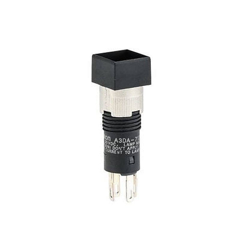 Omron A3d Series Illuminated Push Button Switch, Latching, Panel, 8 mm Cutout, SPST, Green, Red, White, Yellow LED,