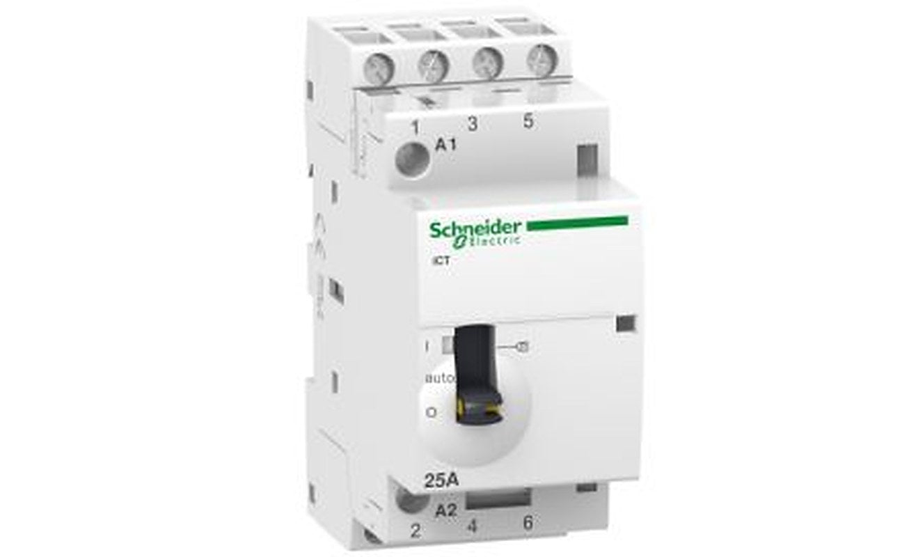 Schneider Electric Acti9 iCT Contactor, 24V Coil, 4-Pole, 1.6 W 24V, 4 NO