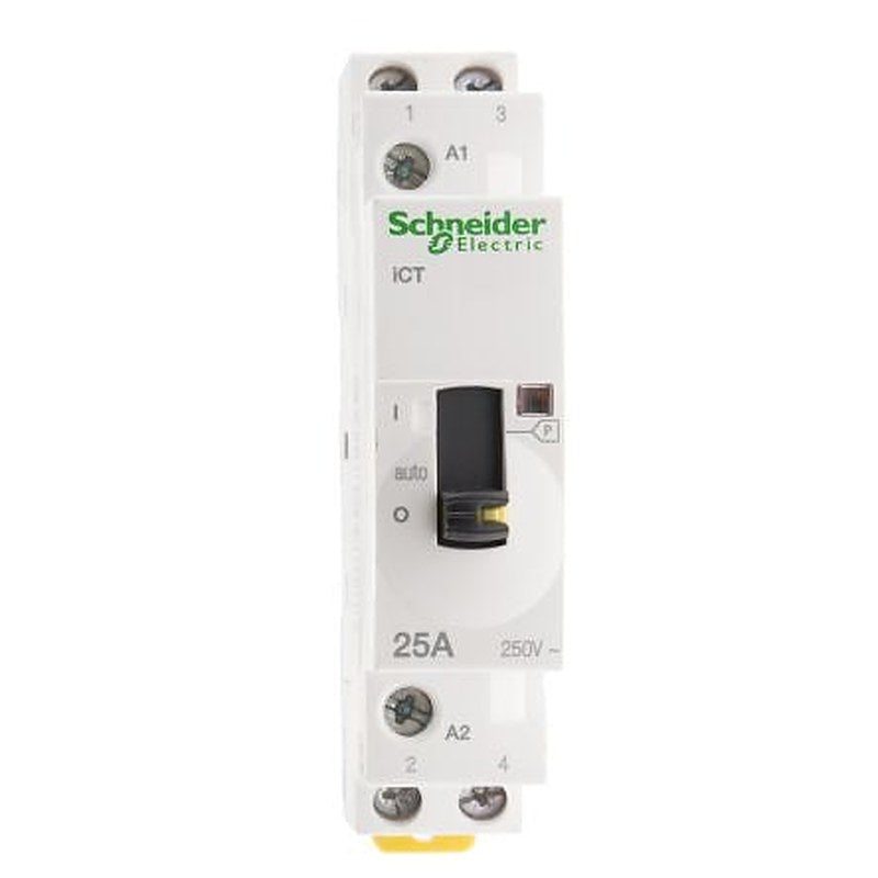 Schneider Electric Acti9 iCT Contactor, 230V ac Coil, 2-Pole, 25 A 240V, 2 NO, 250V ac
