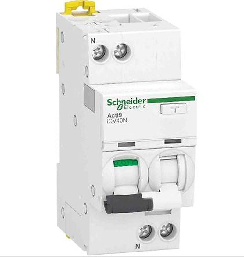 Schneider Electric Residual Current Circuit Breaker with Overload Protection, 6A Current Rating, 1-Pole, 30 mA Trip