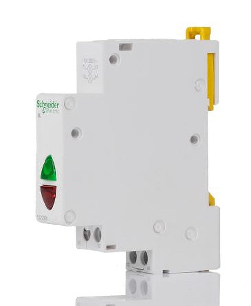 Schneider Electric, Acti9 Control, DIN Rail Green, Red LED Indicator, IP2X, Round
