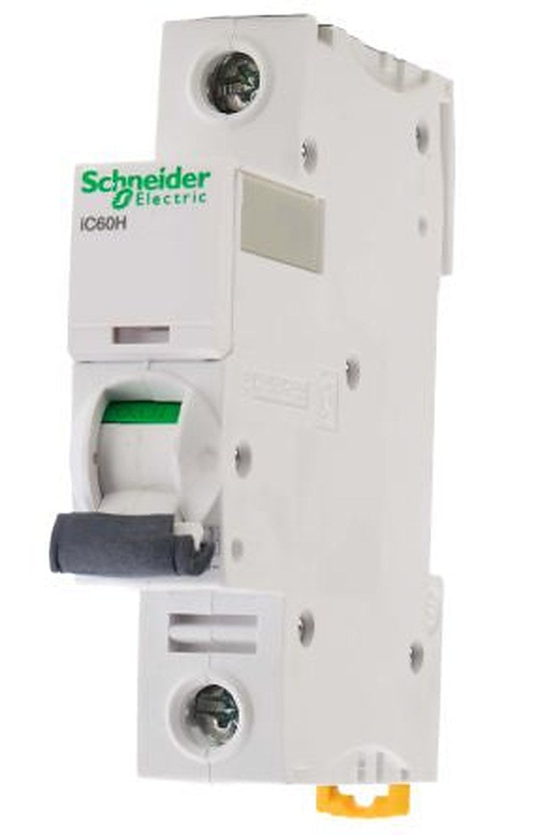 Schneider Electric Acti9 iC60H Miniature Circuit Breaker, 1-Pole, 10A, Type B, 240V ac AC, 48 V dc DC, 10 kA Breaking