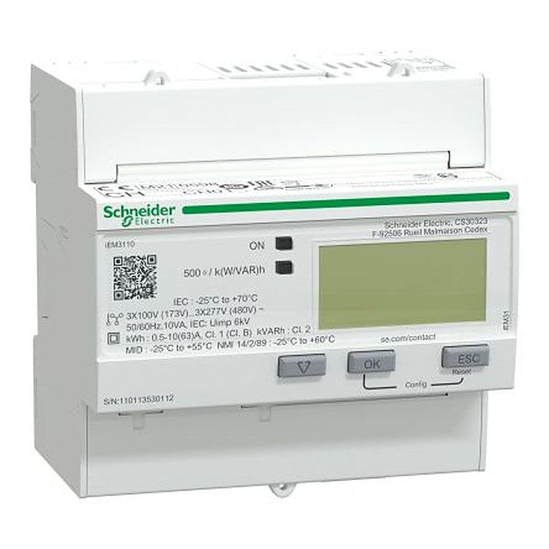 Schneider Electric 3 Phase LCD Energy Meter, Type Energy Meter