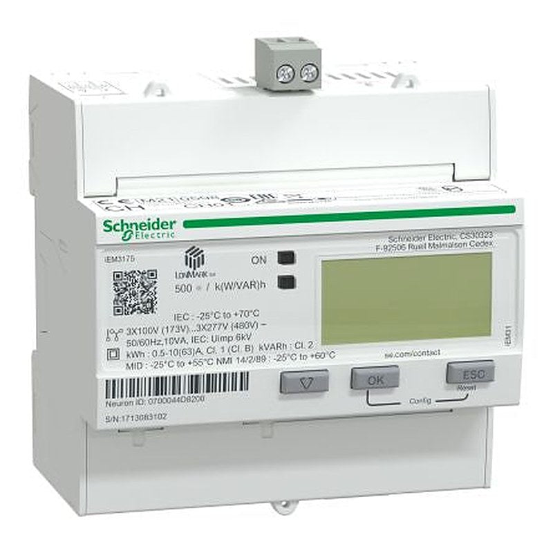 Schneider Electric 3 Phase LCD Energy Meter, Type Electronic