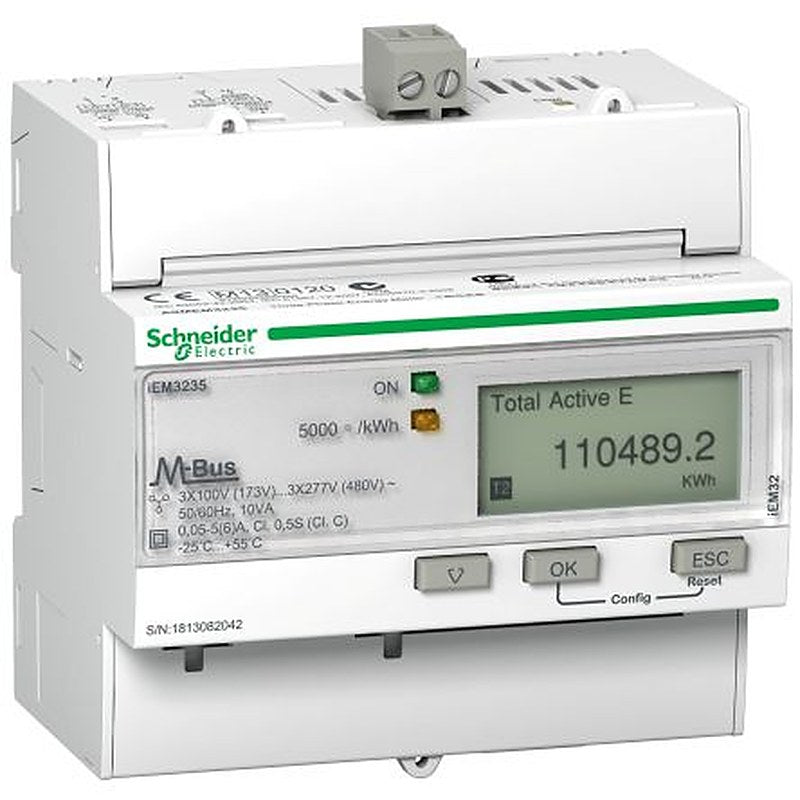Schneider Electric 3 Phase LCD Energy Meter, Type Electronic