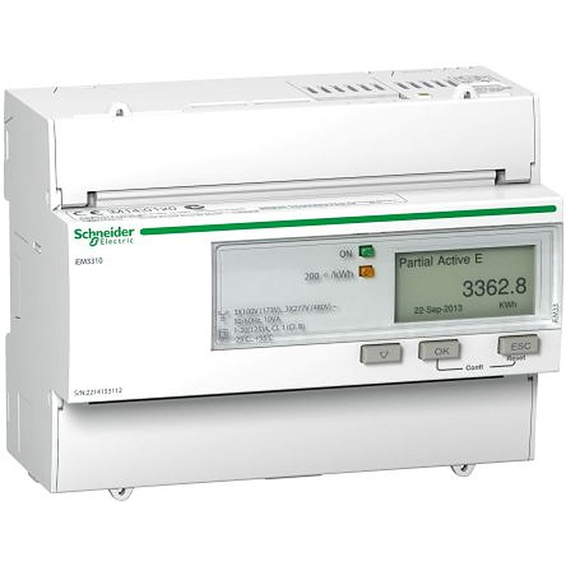 Schneider Electric 3 Phase LCD Energy Meter