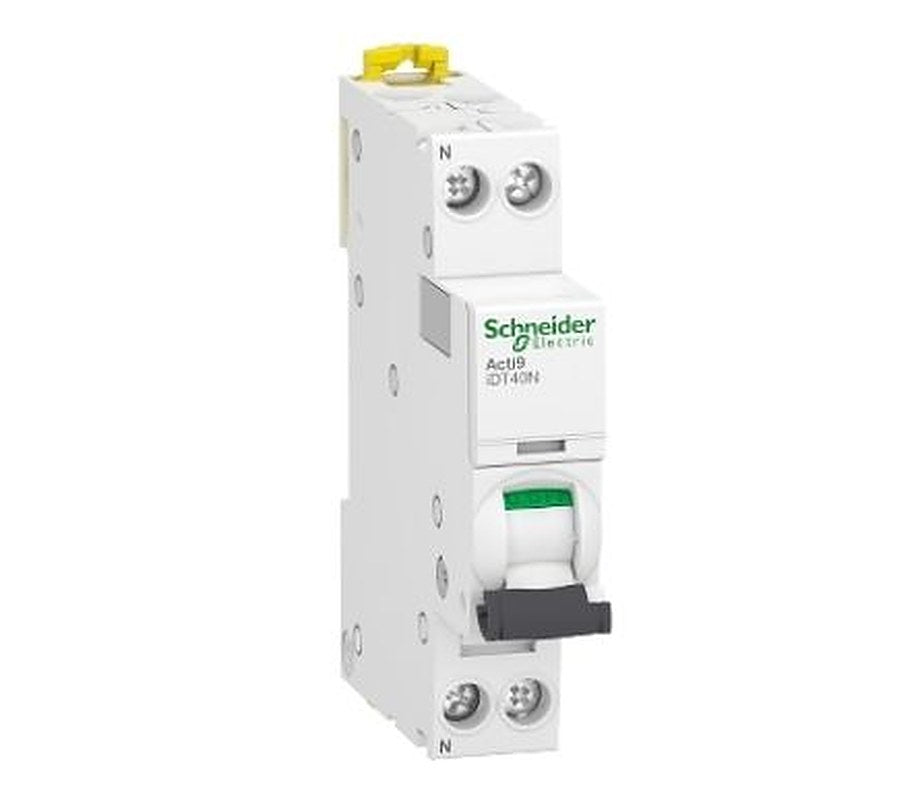 Schneider Electric Acti9 Acti9 iDT40N Miniature Circuit Breaker, 1-Pole, 32A, Type D, 230V ac AC, 6000 A Breaking