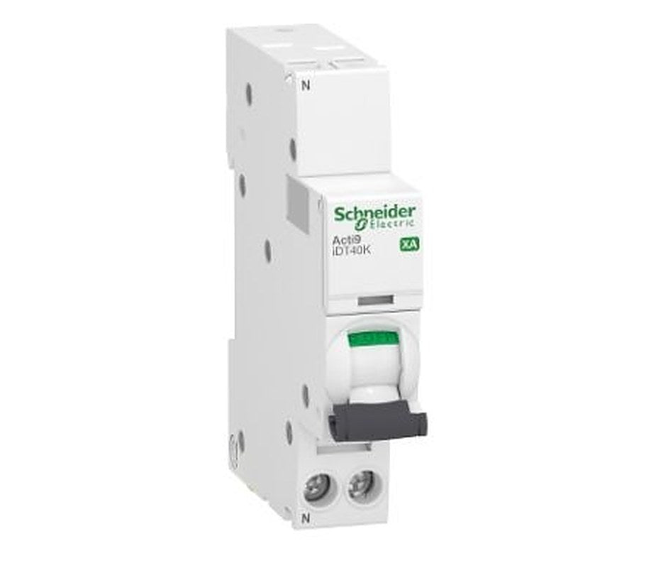 Schneider Electric Acti9 Acti9 iDT40K XA Miniature Circuit Breaker, 1-Pole, 20A, Type C, 230V ac AC, 4500 A Breaking