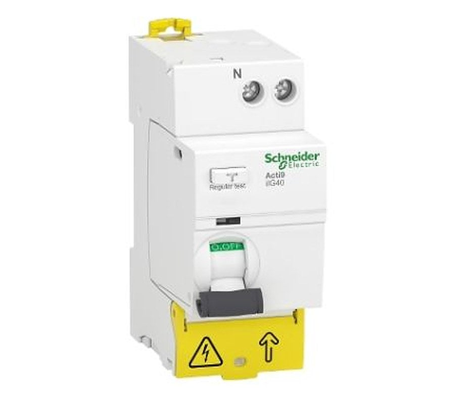 Schneider Electric Acti9 iIG40 Series Residual Current Circuit Breaker, 63A, 1-Pole, 300 mA, Type AC, 500 A 230V ac