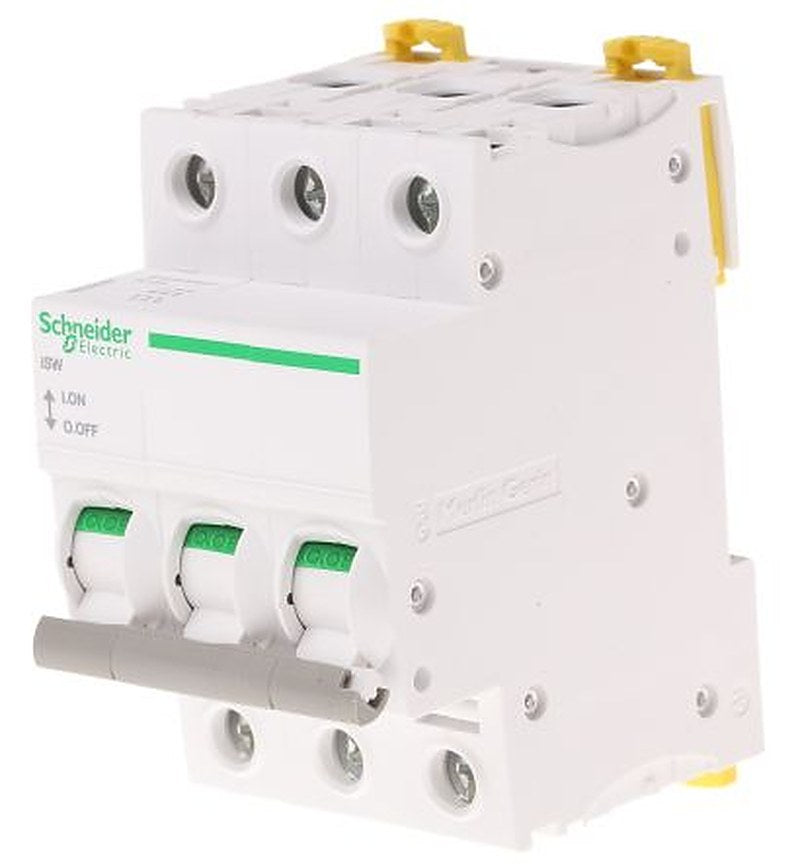 Schneider Electric 3-Pole DIN Rail Isolator Switch -, IP20, 125A