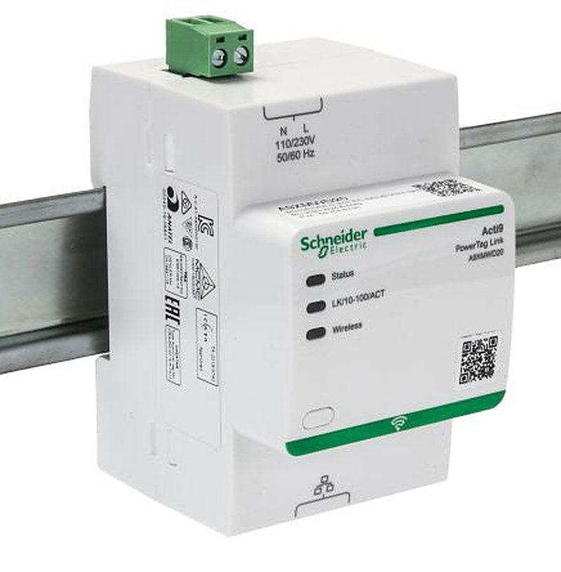 Schneider Electric, Acti9, Acti9 Power Tag Link, 2A, Circuit Breaker Communication Module, 5 W, Wireless