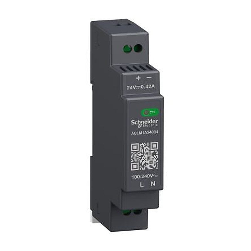 Schneider Electric Modicon ABL Modular DIN Rail Power Supply 240V ac AC Input 24V dc, 420 mA Output DC 10 W