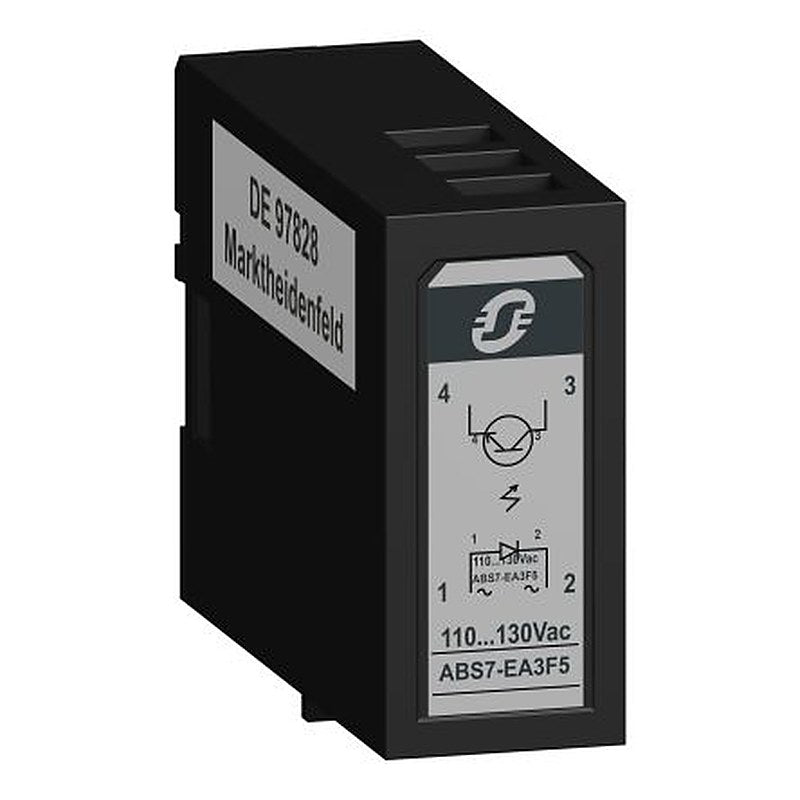 Schneider Electric ABS Series Industrial Mount Solid State Relays, Plug-in Mount, 24 V dc Load, 130V Control