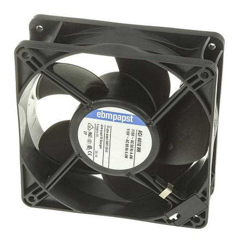 ebm-papst ACi 4400 Series Axial Fan, 115V ac, 175 m³/h, 4.4 W, 67 mA Max 119 mm, 119mm, 38 mm