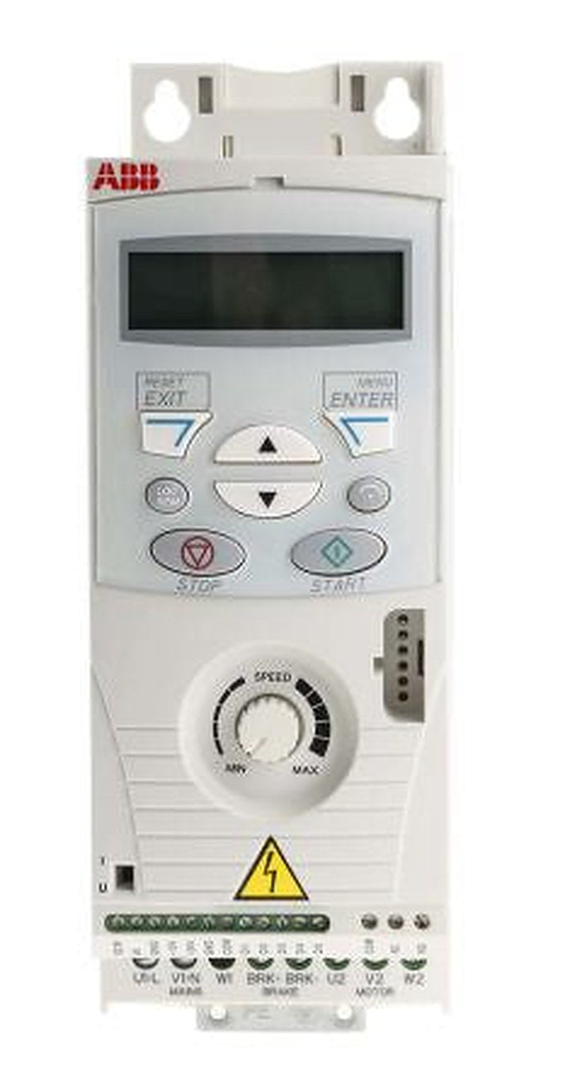 ABB Inverter Drive, 0.37 kW, 1 Phase, 240 V ac, 2.4 A, ACS150 Series