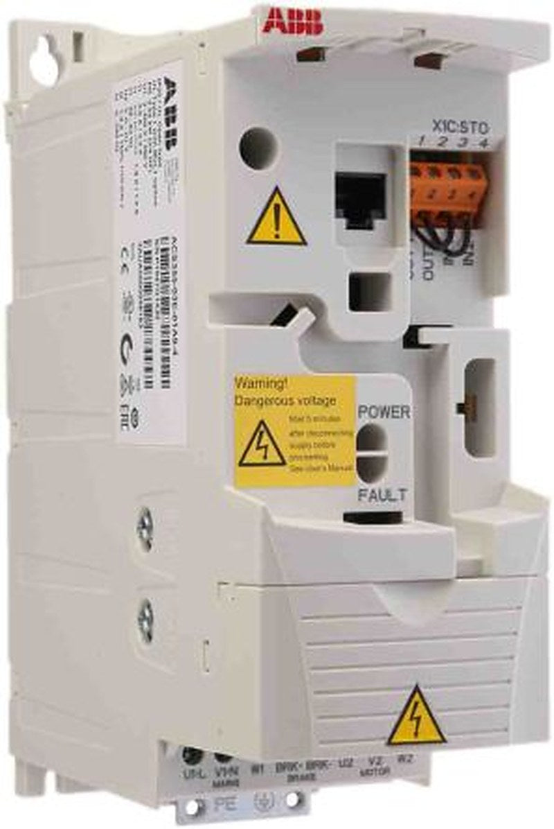 ABB Inverter Drive, 0.55 kW, 3 Phase, ACS355 Series 480V 1.9 A