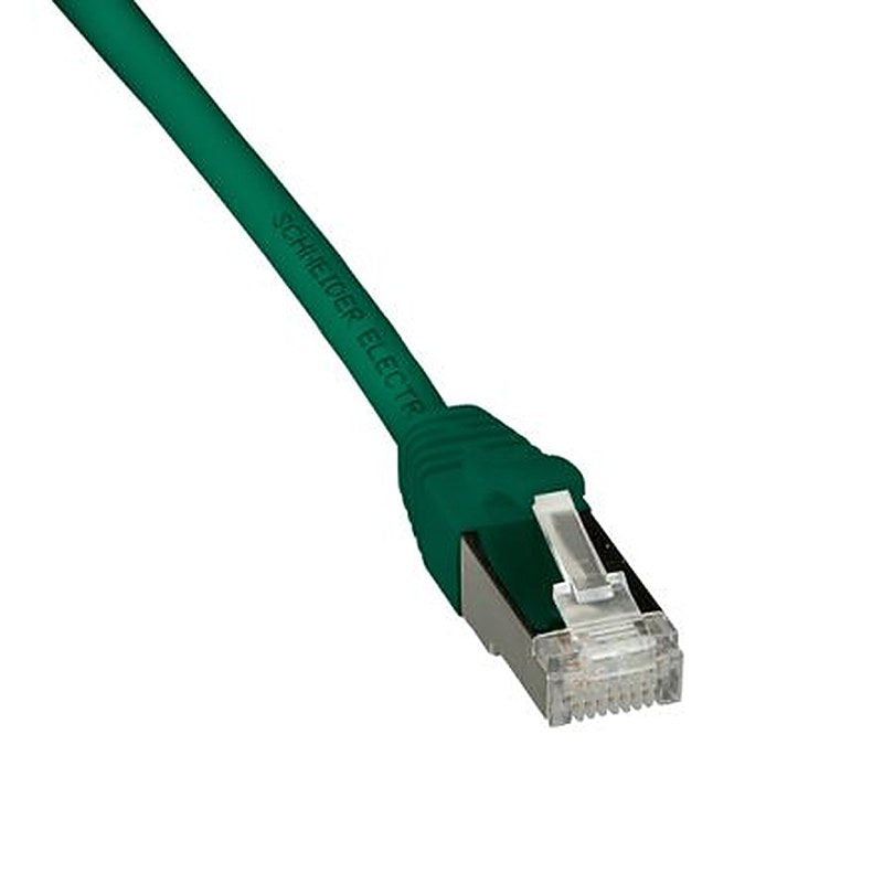 Schneider Electric, 2 m Cat6a Ethernet Cable, Green RJ45 to Male RJ45 Male Polyethylene Sheath, S/FTP