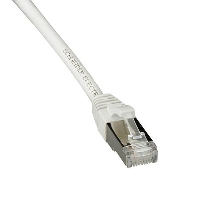 Schneider Electric Actassi, 5 mm Cat6a Patch cable, White, S/FTP Polyethylene Sheath