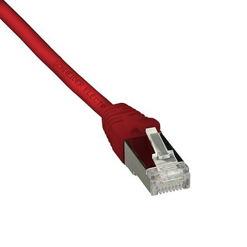 Schneider Electric, 1 m Cat6 Ethernet Cable, Red RJ45 to Male RJ45 Male Polyethylene Sheath, F/UTP