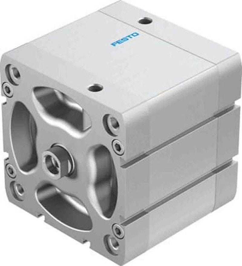 Festo Pneumatic Compact Cylinder - 536389 100 mm Bore, 40 mm ADN-100-40-I-P-A Series, Double Acting Acting
