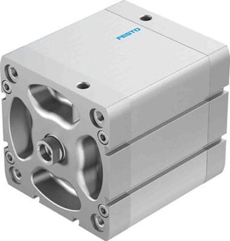 Festo Pneumatic Compact Cylinder - 536391 100 mm Bore, 60 mm ADN Series, Double Acting Acting