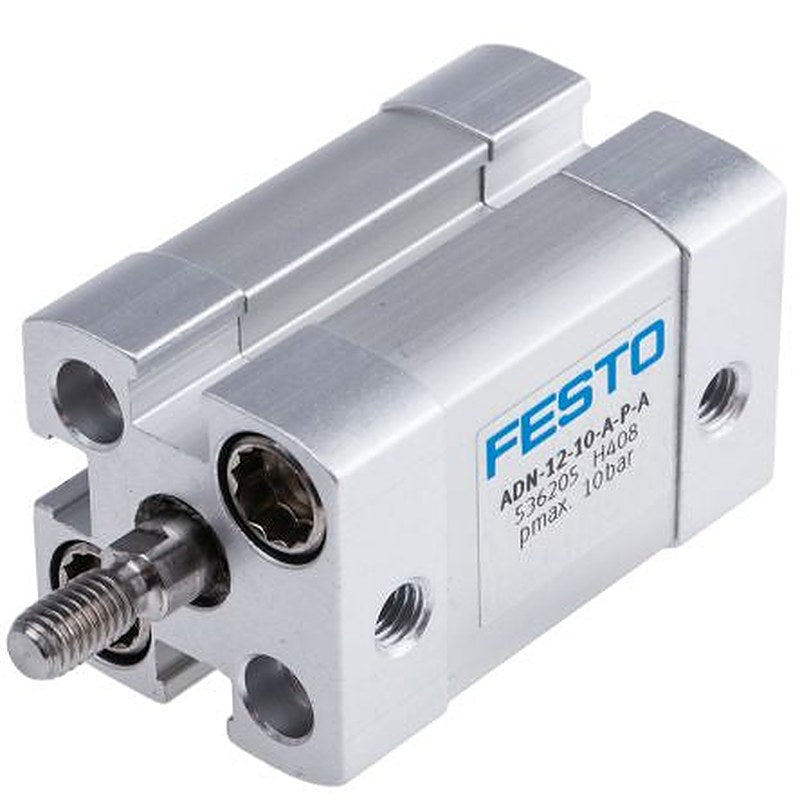 Festo Pneumatic Cylinder - 536205 12 mm Bore, 10 mm ADN Series, Double Acting Acting