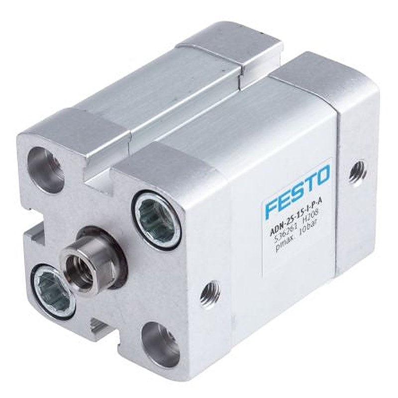 Festo Pneumatic Cylinder - 536261 25 mm Bore, 15 mm ADN Series, Double Acting Acting