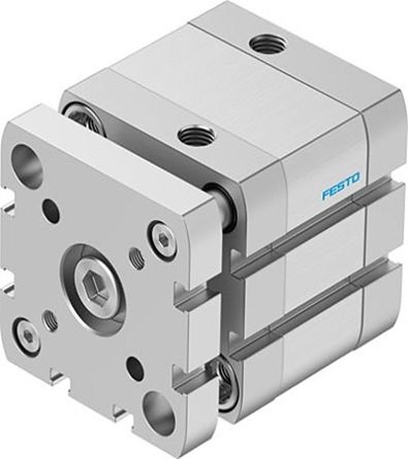 Festo Pneumatic Compact Cylinder - 574041 50 mm Bore, 15 mm ADNGF-50-15-PPS-A Series, Double Acting Acting