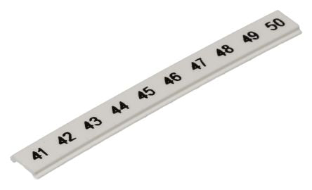 Phoenix Contact, ZBF 5 LGS Polyamide Marker Strip for use with Terminal Block