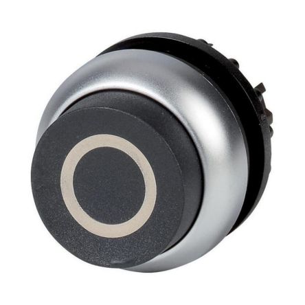 Eaton M22 Series Black Maintained Push Button Head, 22 mm Cutout, IP69K