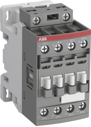 ABB AF26ZB-40-00-22 Contactor, 130V, 48 V Coil, 4-Pole, 45 A, 11 kW 130V, 48 V, 4 NO, 690V