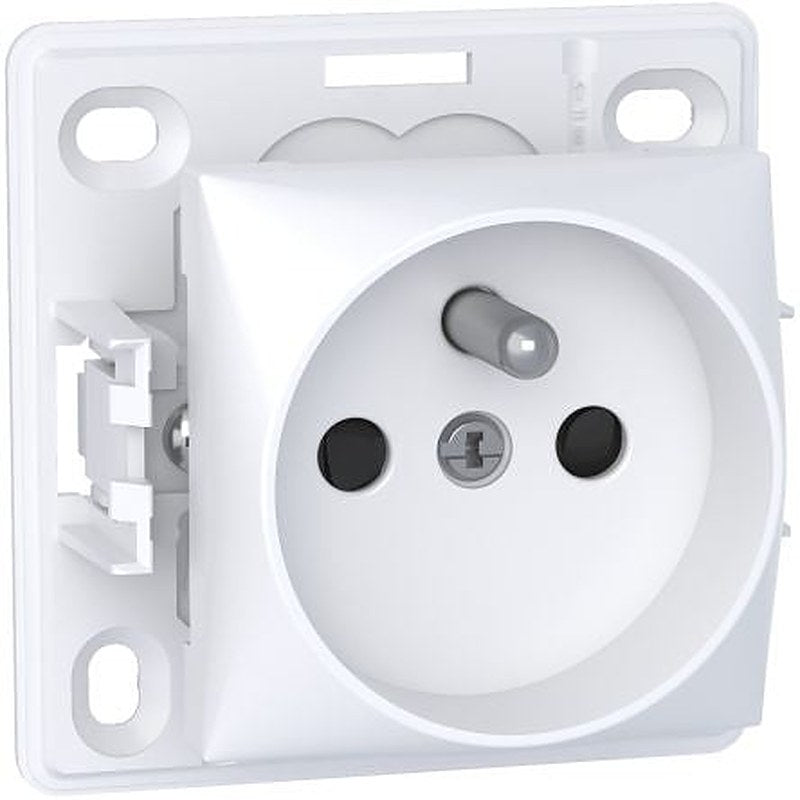 Schneider Electric Alréa White 1 Gang Plug Socket, 16A Indoor, French