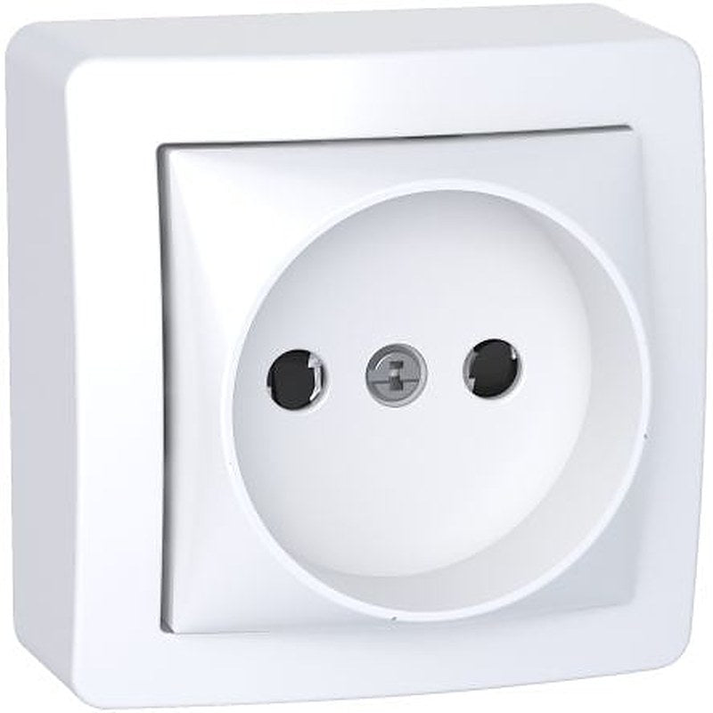 Schneider Electric Alréa White 1 Gang Plug Socket, 16A Indoor, French 2P