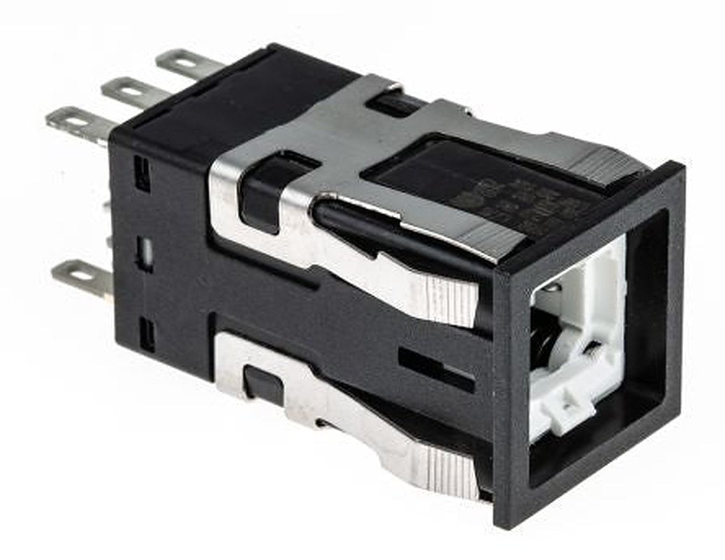 Honeywell AML21 Series Push Button Switch, Front Panel Mount Black, 2PDT, IP67