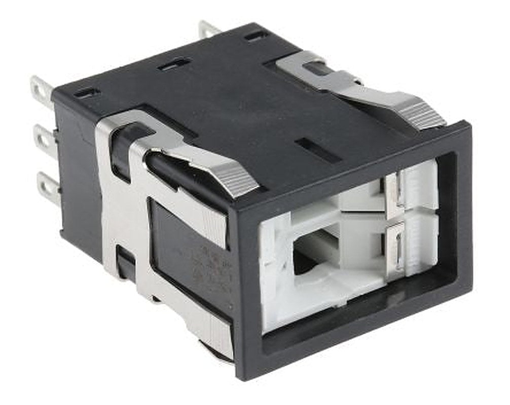 Honeywell AML Series Push Button Switch, Front Panel Mount Black, 2PDT, IP67