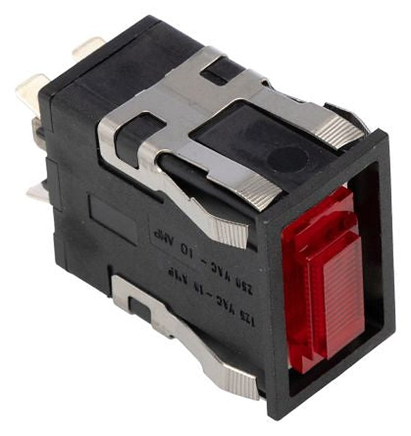 Honeywell AML32 Series Illuminated Push Button Switch, Front Panel Mount Red, 2PST, IP67