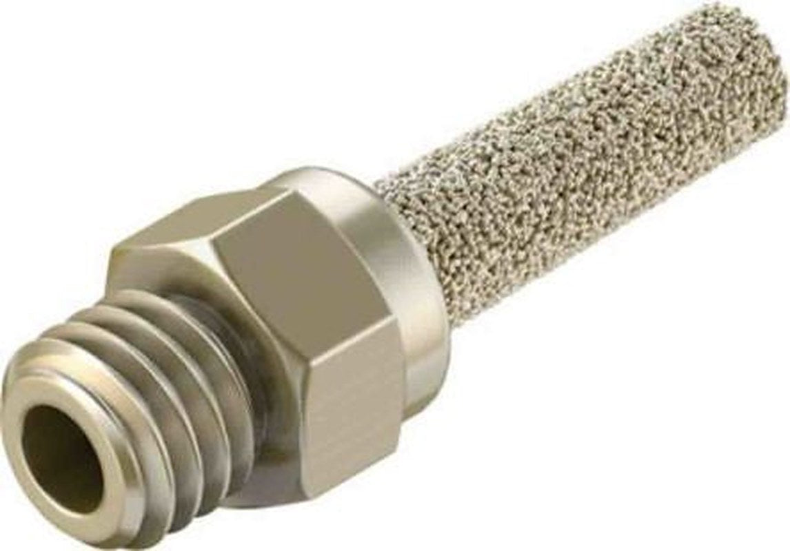 Festo AMTE Brass, Bronze Pneumatic Silencer 10 bar Threaded Metric