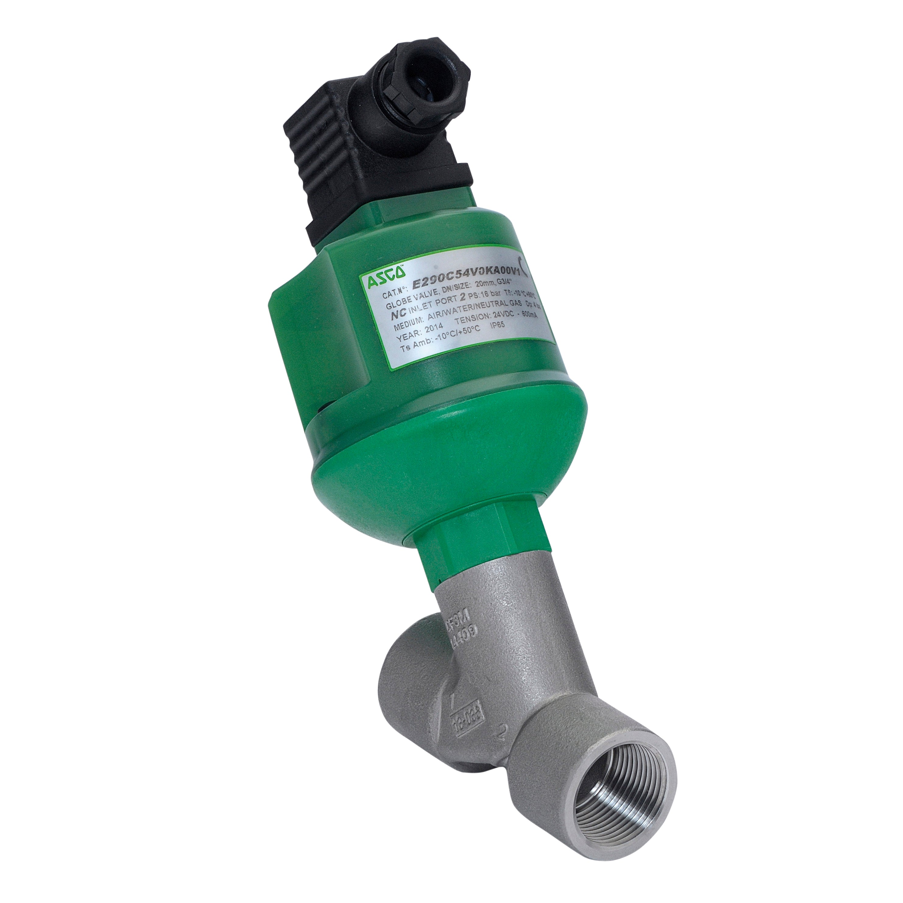 ASCO 290C (8290C) Motorized Angle-Body Piston Valve