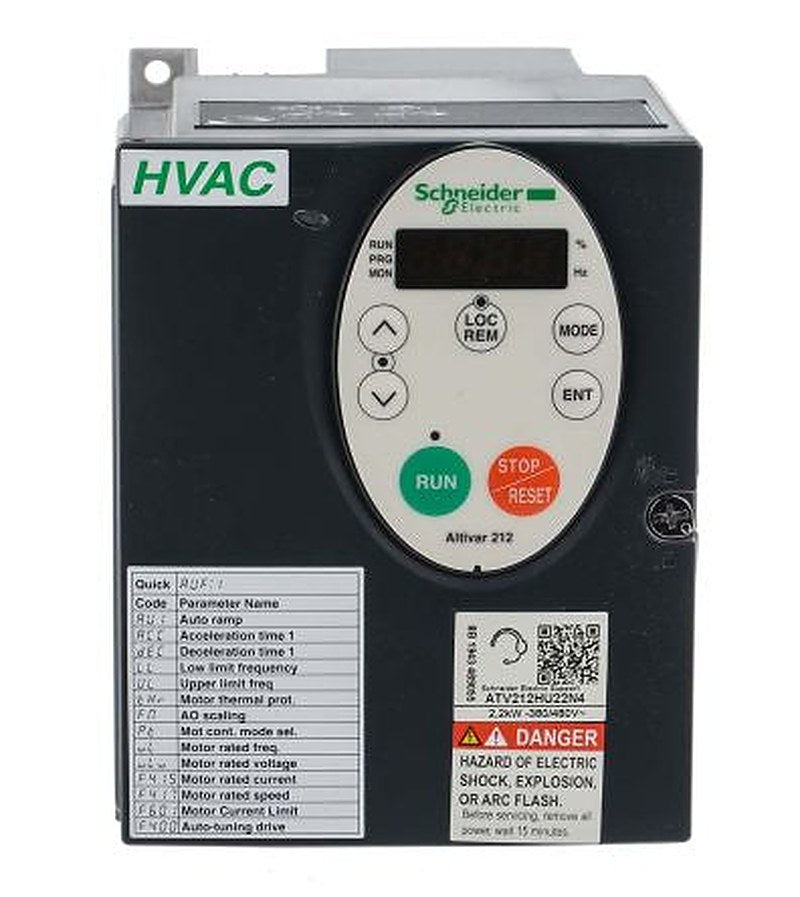 Schneider Electric Inverter Drive, 2.2 kW, 3 Phase, ALTIVAR 212 Series 480V 4.6 A