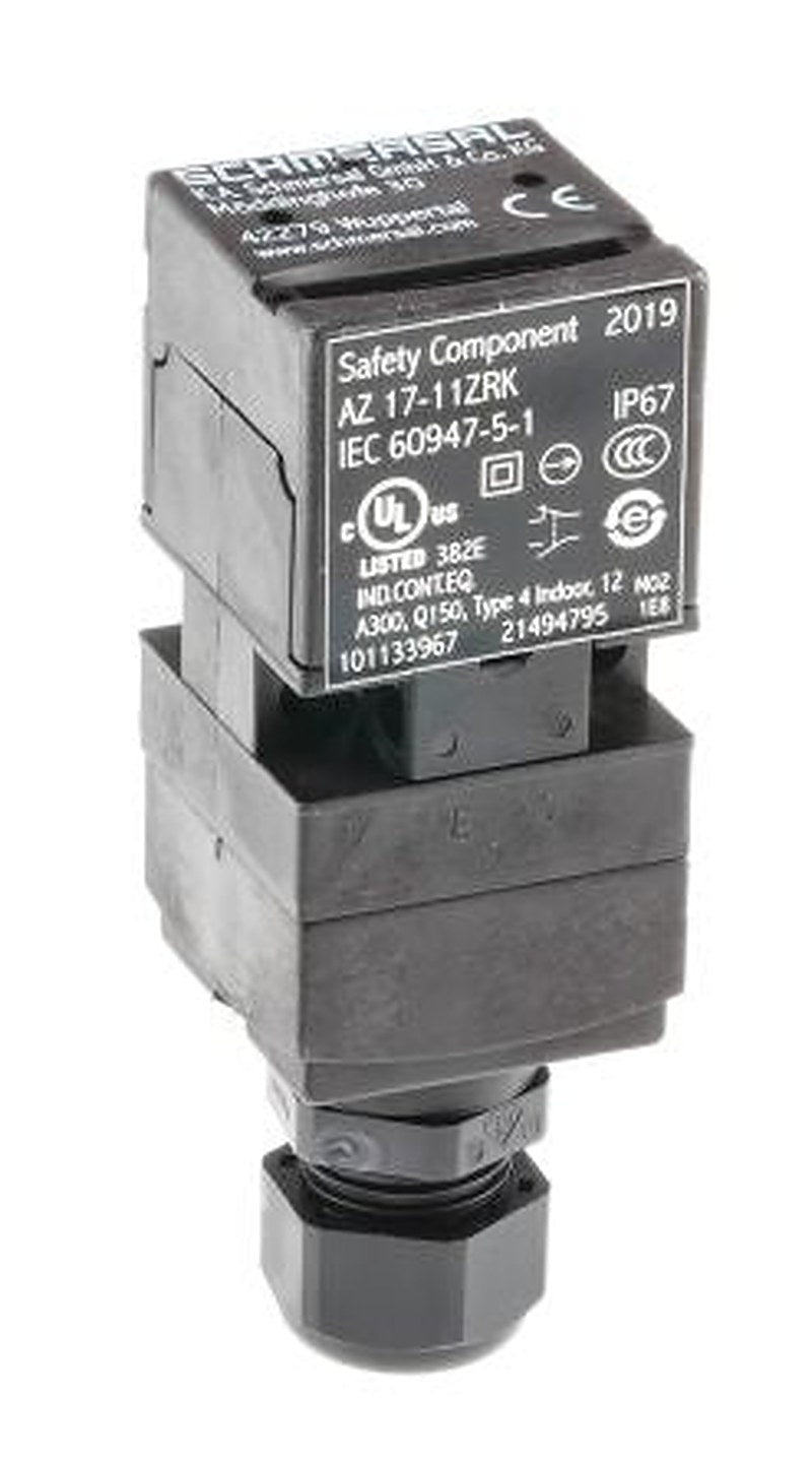 Schmersal AZ17 Safety Interlock Switch, Keyed Actuator Included, Fibreglass Reinforced Thermoplastic, Interlock