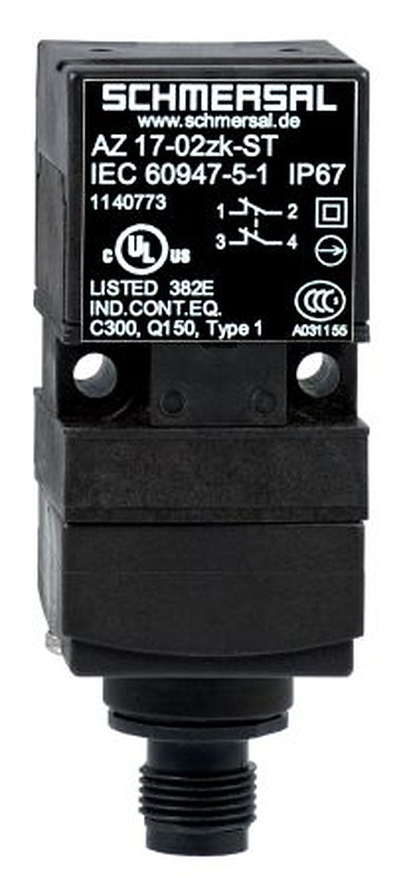 Schmersal AZ17 Safety Switch, Actuator Actuator Included, Fibreglass Reinforced Thermoplastic